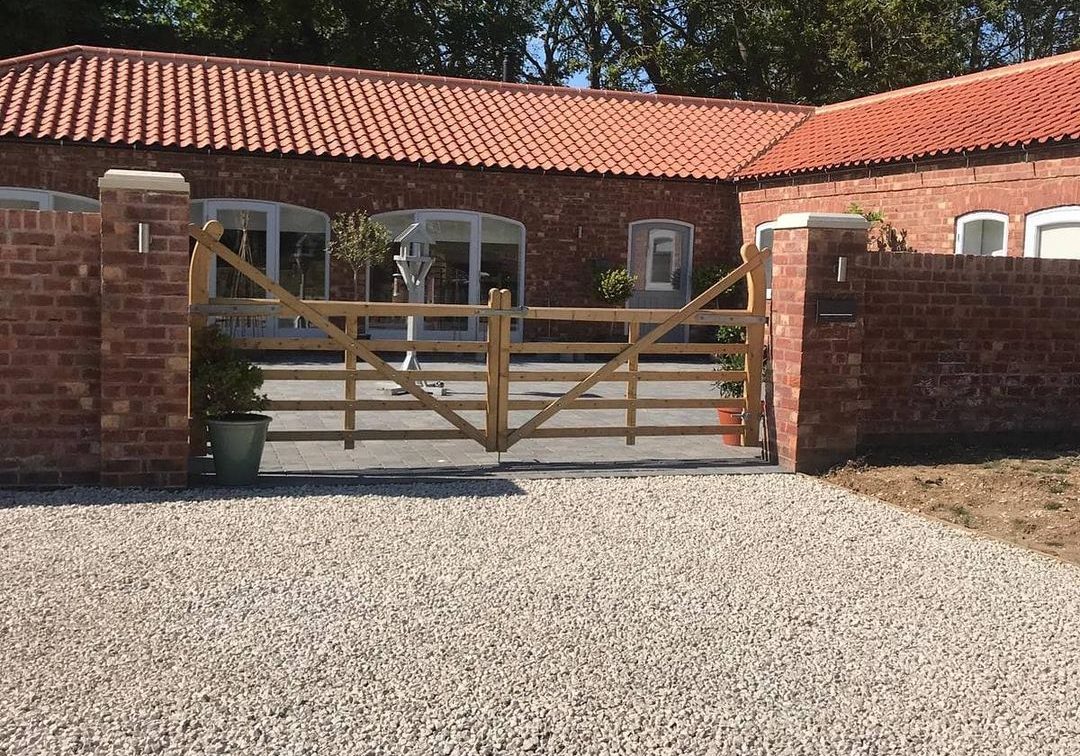 Crewyard Cottage External With Patio